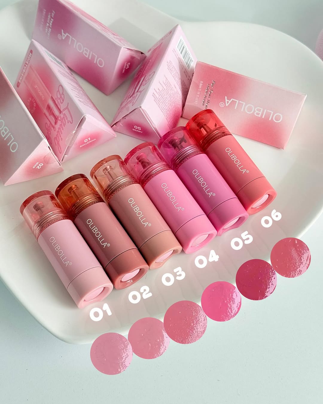 رژگونه مایع دکمه ای Olibolla